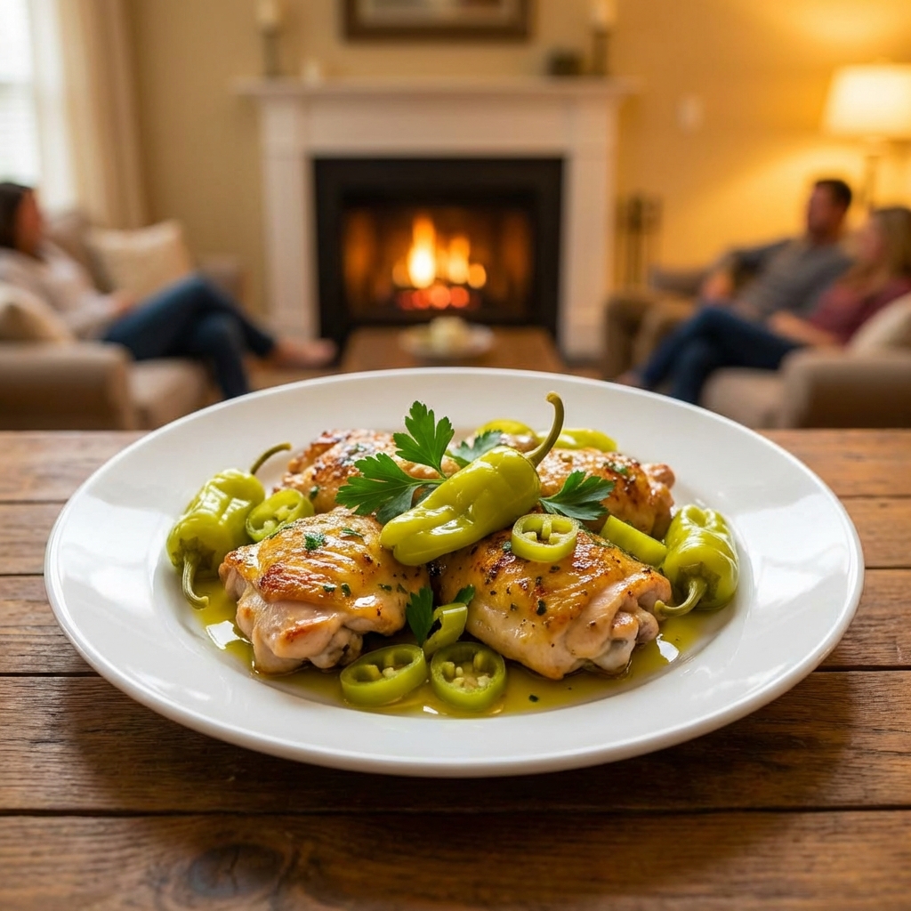 Savor the Easy Pepperoncini Chicken Skillet Tonight